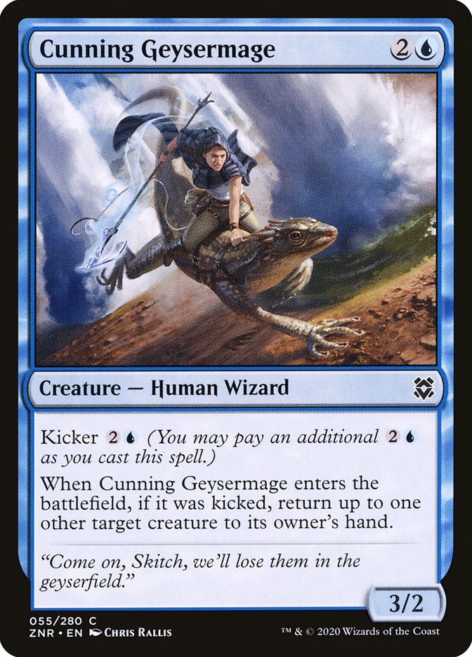 Cunning Geysermage [Zendikar Rising] | I Want That Stuff Brandon