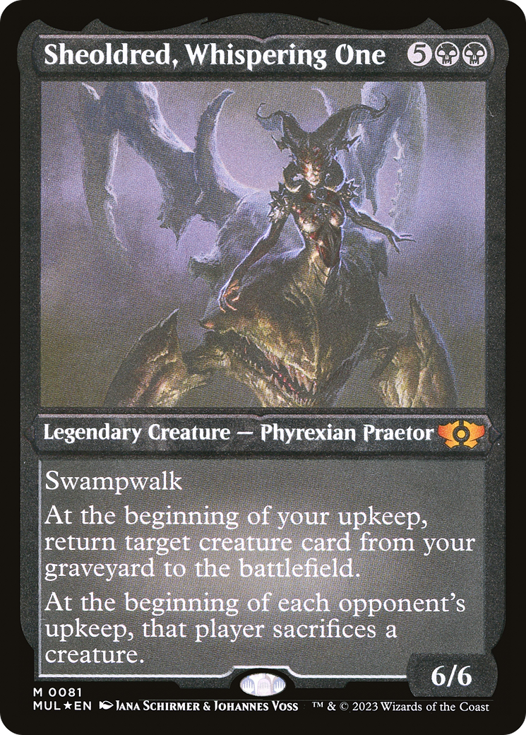 Sheoldred, Whispering One (Foil Etched) [Multiverse Legends] | I Want That Stuff Brandon