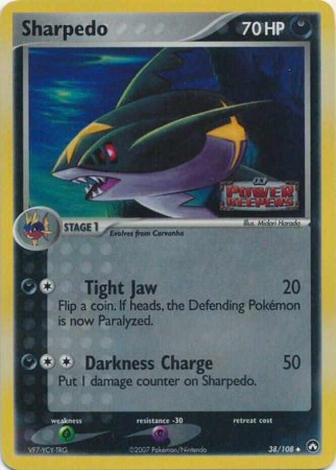 Sharpedo (38/108) (Stamped) [EX: Power Keepers] | I Want That Stuff Brandon