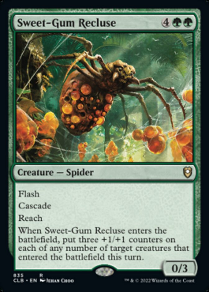 Sweet-Gum Recluse [Commander Legends: Battle for Baldur's Gate] | I Want That Stuff Brandon