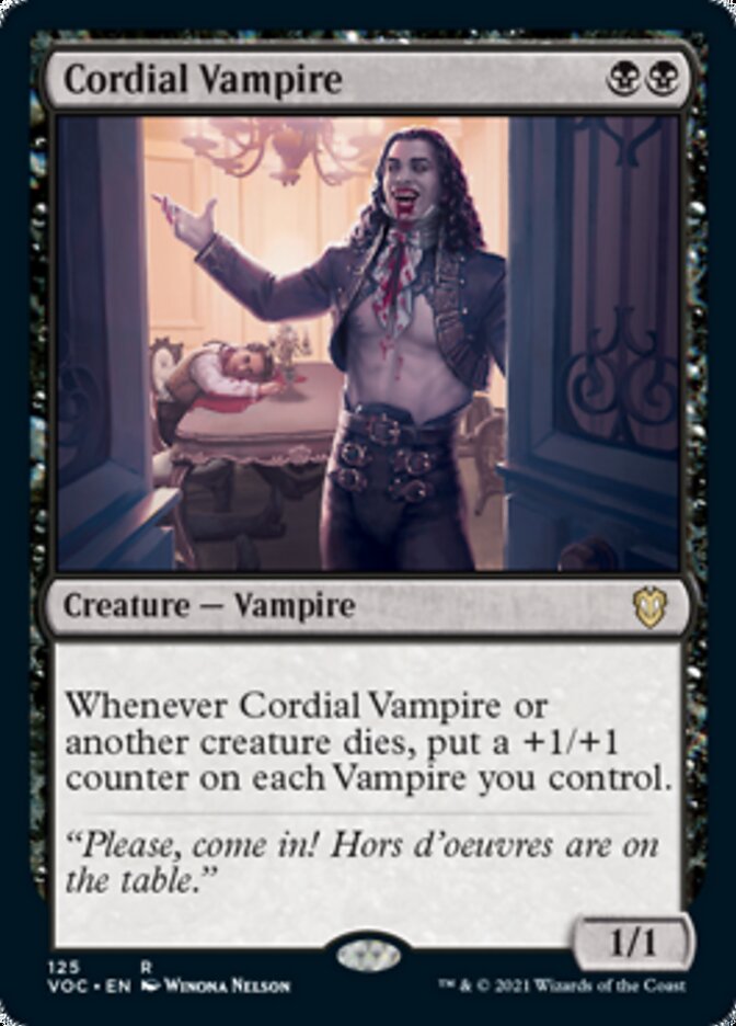 Cordial Vampire [Innistrad: Crimson Vow Commander] | I Want That Stuff Brandon