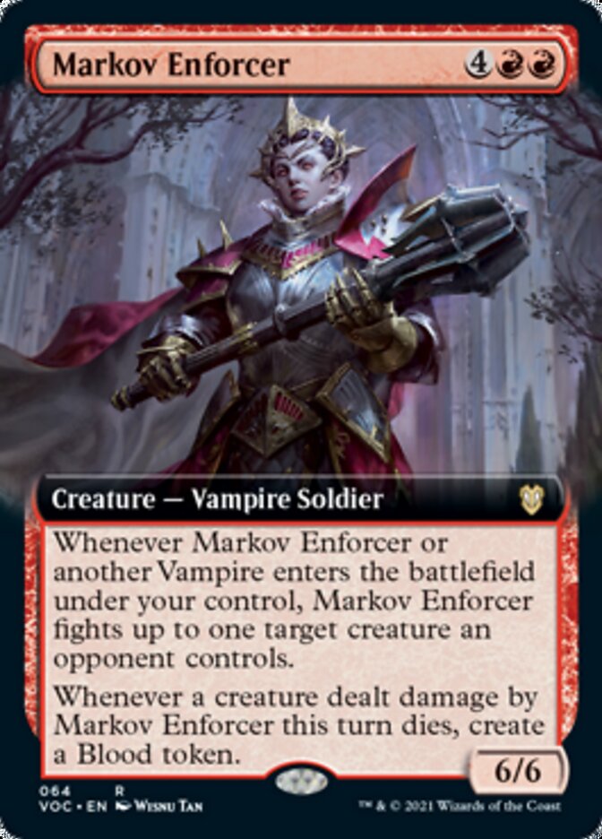 Markov Enforcer (Extended Art) [Innistrad: Crimson Vow Commander] | I Want That Stuff Brandon