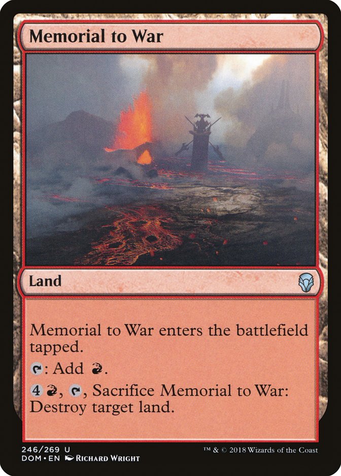 Memorial to War [Dominaria] | I Want That Stuff Brandon