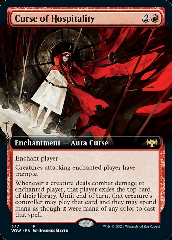 Curse of Hospitality (Extended Art) [Innistrad: Crimson Vow] | I Want That Stuff Brandon