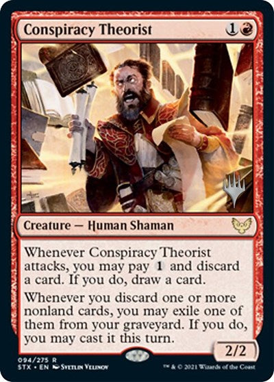 Conspiracy Theorist (Promo Pack) [Strixhaven: School of Mages Promos] | I Want That Stuff Brandon