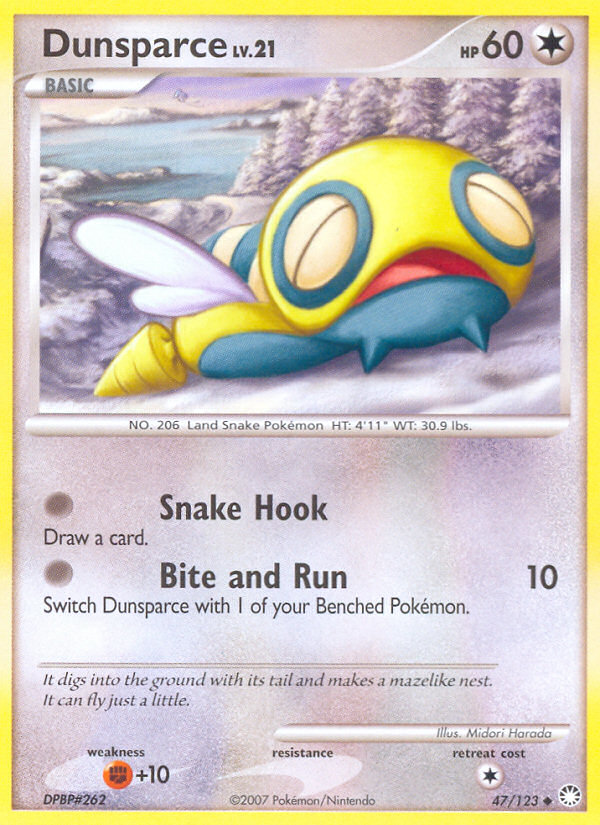 Dunsparce (47/123) [Diamond & Pearl: Mysterious Treasures] | I Want That Stuff Brandon