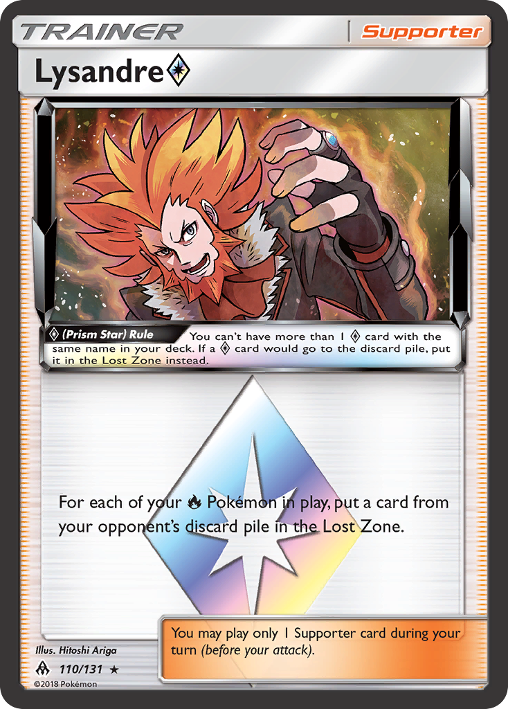 Lysandre (110/131) (Prism Star) [Sun & Moon: Forbidden Light] | I Want That Stuff Brandon