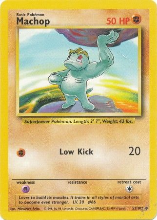 Machop (52/102) [Base Set Unlimited] | I Want That Stuff Brandon