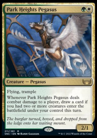 Park Heights Pegasus (Promo Pack) [Streets of New Capenna Promos] | I Want That Stuff Brandon