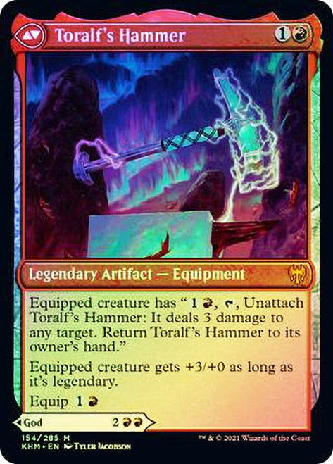 Toralf, God of Fury // Toralf's Hammer [Kaldheim Prerelease Promos] | I Want That Stuff Brandon