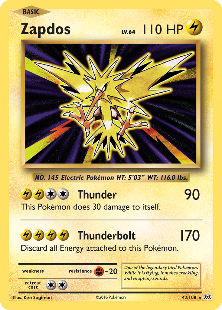 Zapdos (42/108) [XY: Evolutions] | I Want That Stuff Brandon