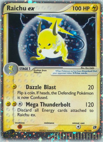 Raichu ex (98/100) [EX: Sandstorm] | I Want That Stuff Brandon