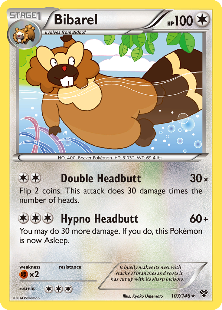 Bibarel (107/146) [XY: Base Set] | I Want That Stuff Brandon