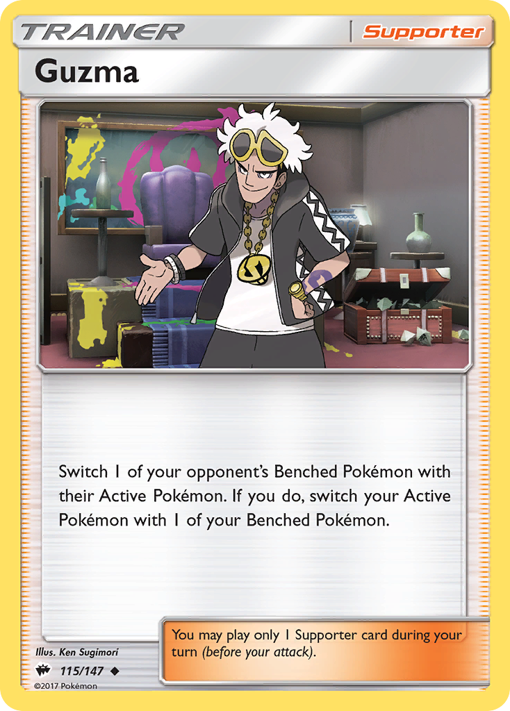 Guzma (115/147) [Sun & Moon: Burning Shadows] | I Want That Stuff Brandon