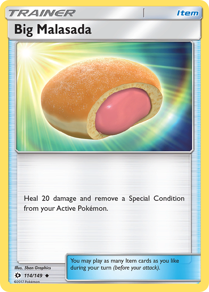 Big Malasada (114/149) [Sun & Moon: Base Set] | I Want That Stuff Brandon