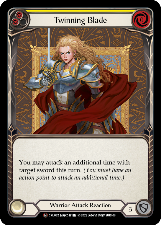 Twinning Blade (Rainbow Foil) [CRU082-RF] Unlimited Rainbow Foil | I Want That Stuff Brandon