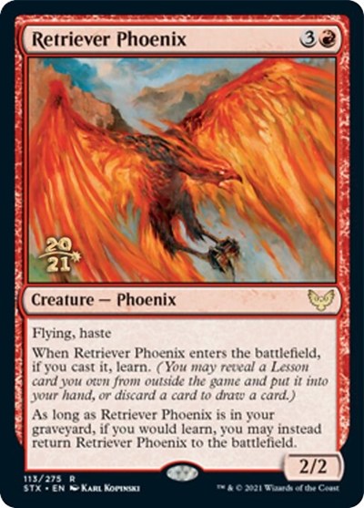 Retriever Phoenix [Strixhaven: School of Mages Prerelease Promos] | I Want That Stuff Brandon