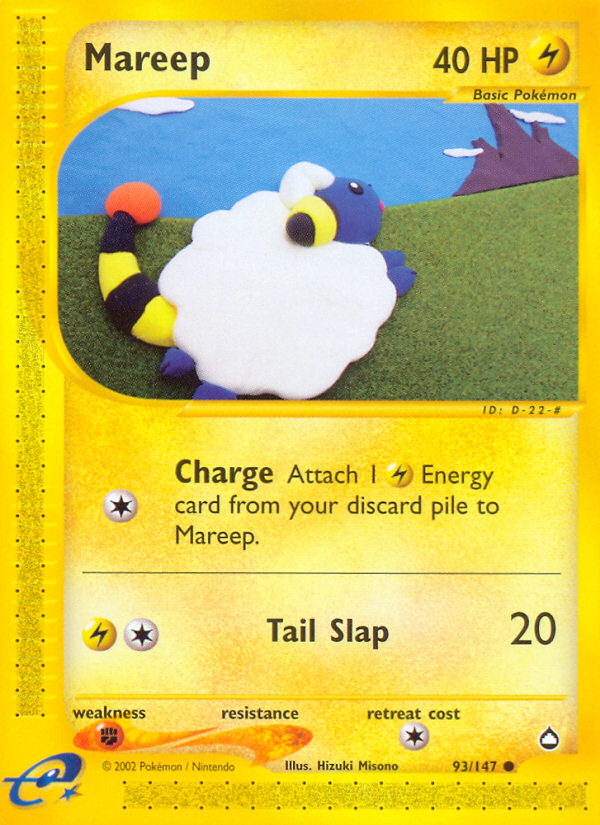 Mareep (93/147) [Aquapolis] | I Want That Stuff Brandon