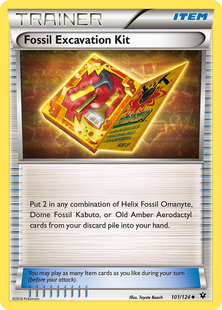 Fossil Excavation Kit (101/124) [XY: Fates Collide] | I Want That Stuff Brandon
