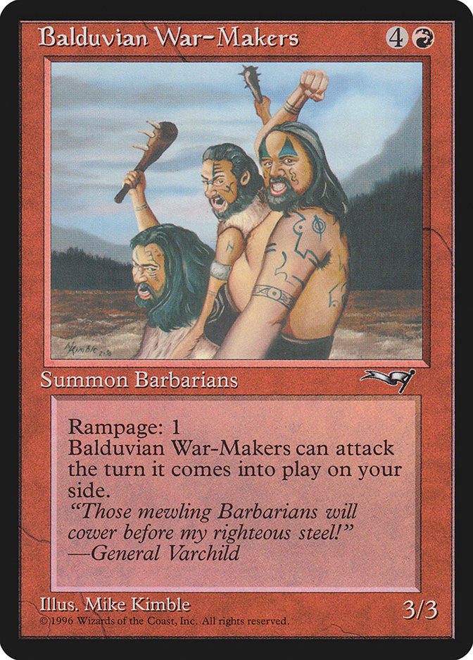 Balduvian War-Makers (Treeline Background) [Alliances] | I Want That Stuff Brandon