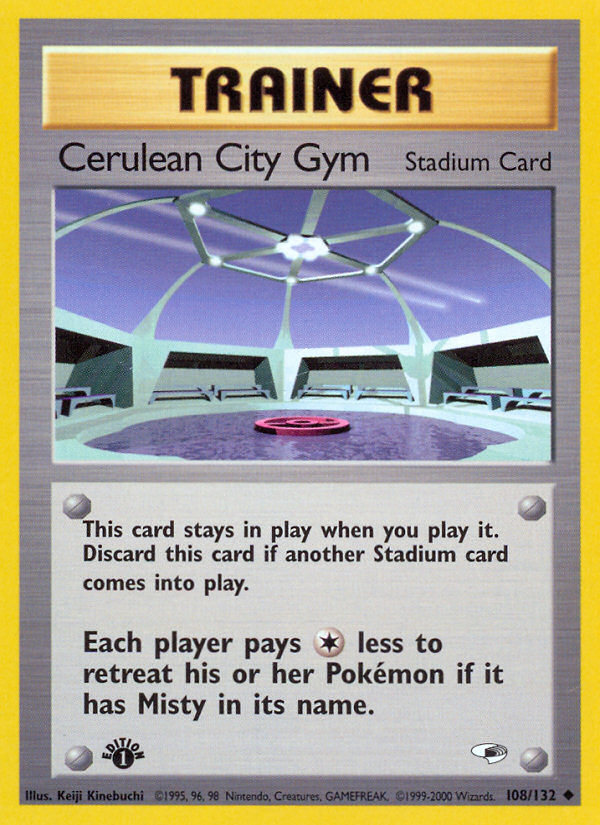 Cerulean City Gym (108/132) [Gym Heroes 1st Edition] | I Want That Stuff Brandon
