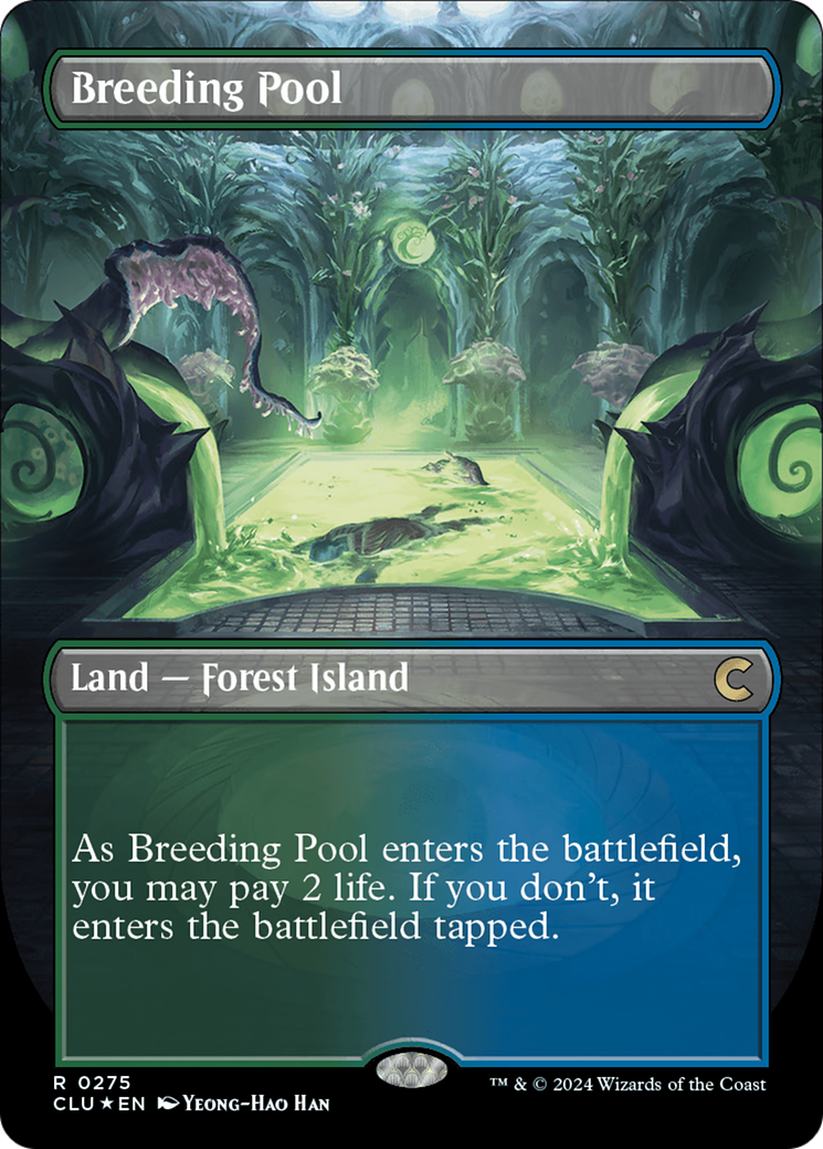 Breeding Pool (Borderless) [Ravnica: Clue Edition] | I Want That Stuff Brandon