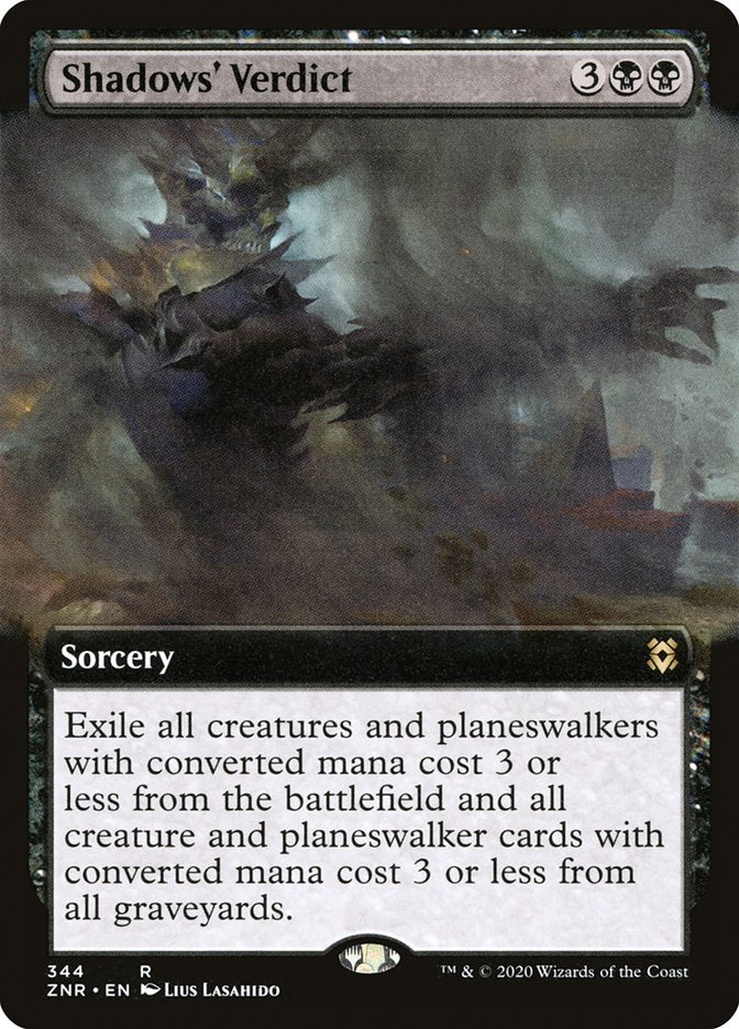 Shadows' Verdict (Extended Art) [Zendikar Rising] | I Want That Stuff Brandon