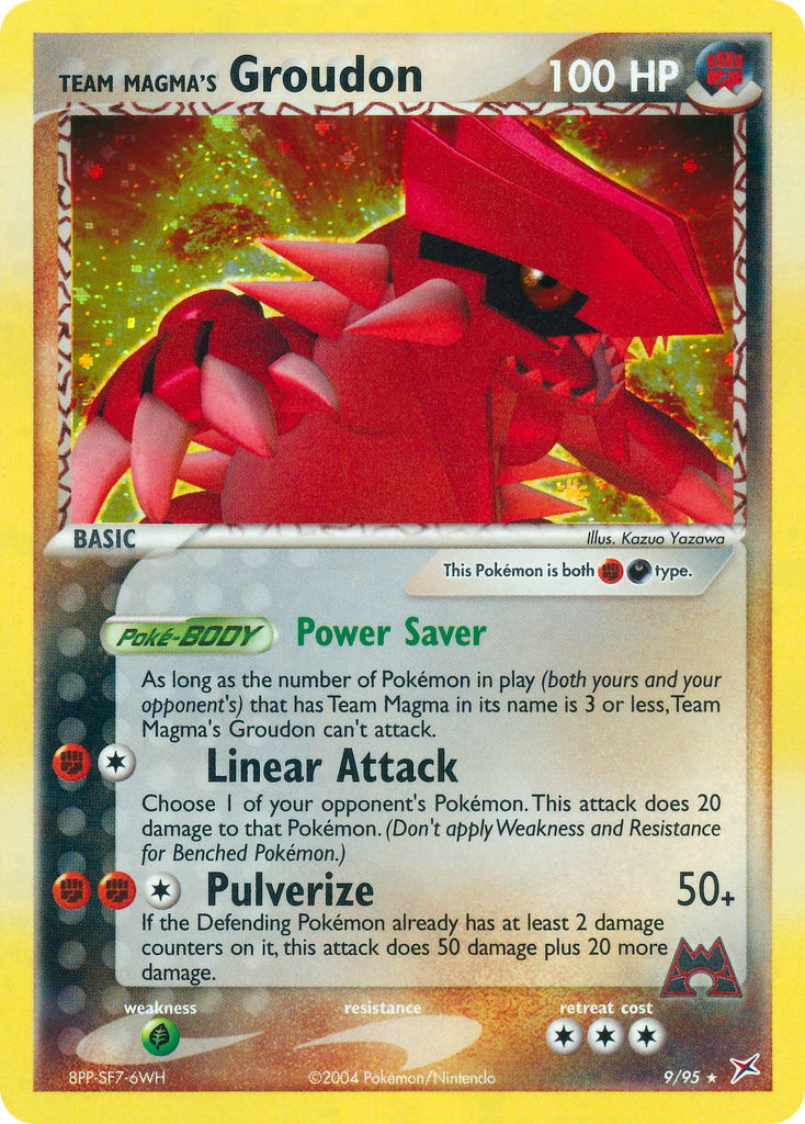 Team Magma's Groudon (9/95) (Theme Deck Exclusive) [EX: Team Magma vs Team Aqua] | I Want That Stuff Brandon