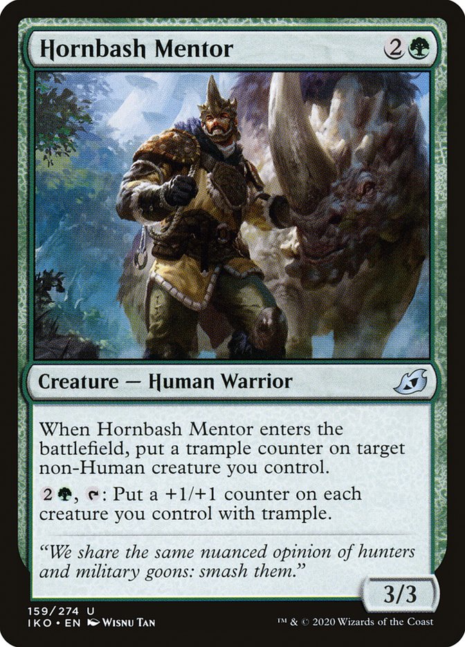Hornbash Mentor [Ikoria: Lair of Behemoths] | I Want That Stuff Brandon
