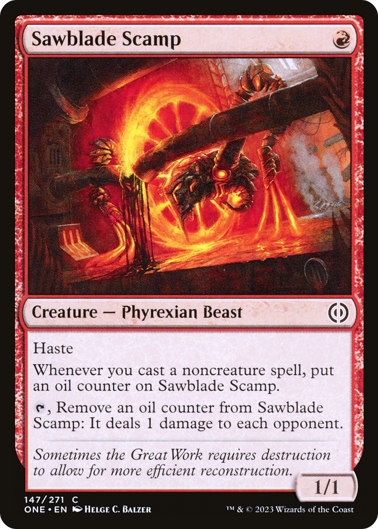 Sawblade Scamp [Phyrexia: All Will Be One] | I Want That Stuff Brandon