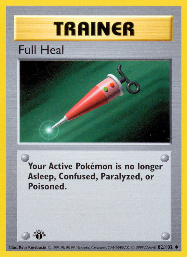 Full Heal (82/102) (Shadowless) [Base Set 1st Edition] | I Want That Stuff Brandon