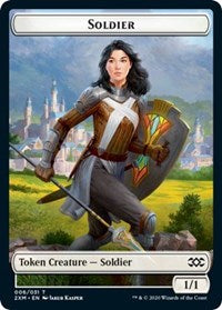 Soldier // Squirrel Double-Sided Token [Double Masters Tokens] | I Want That Stuff Brandon