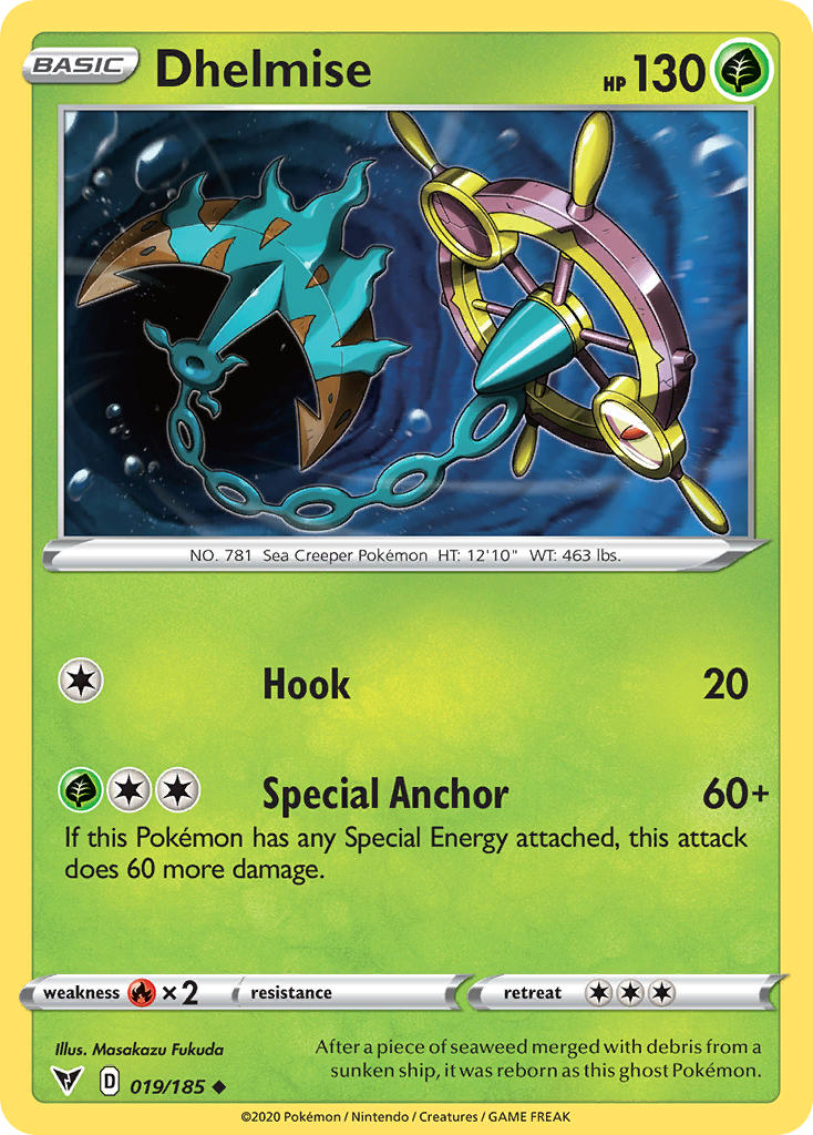 Dhelmise (019/185) [Sword & Shield: Vivid Voltage] | I Want That Stuff Brandon