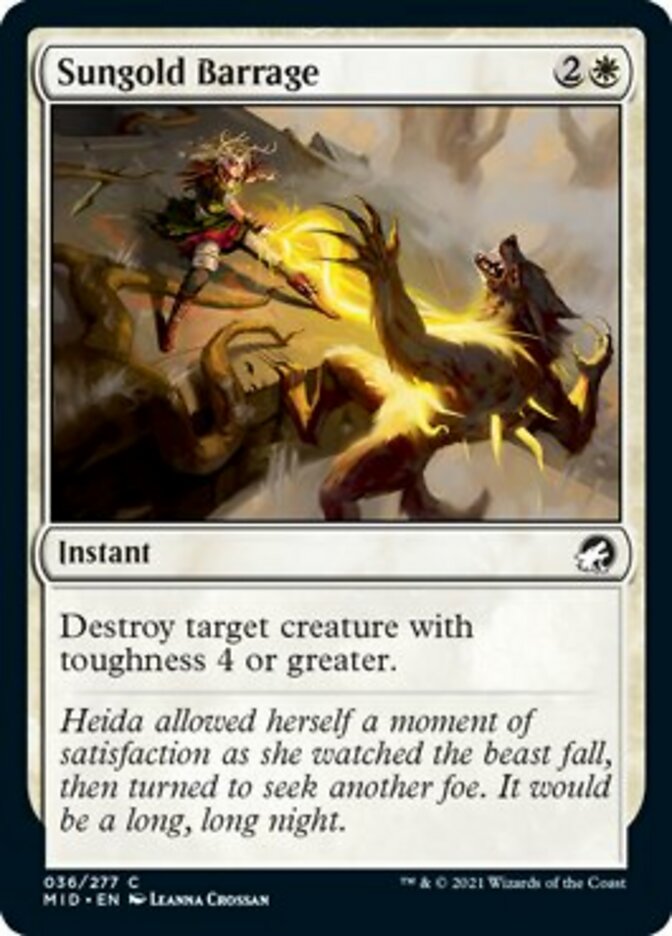 Sungold Barrage [Innistrad: Midnight Hunt] | I Want That Stuff Brandon