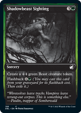 Shadowbeast Sighting [Innistrad: Double Feature] | I Want That Stuff Brandon