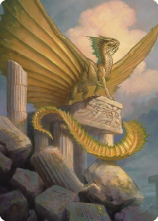 Ancient Gold Dragon Art Card (05) [Commander Legends: Battle for Baldur's Gate Art Series] | I Want That Stuff Brandon