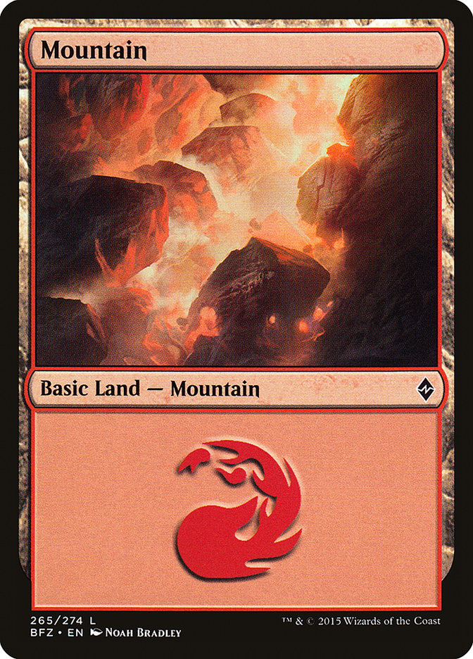 Mountain (265a) [Battle for Zendikar] | I Want That Stuff Brandon