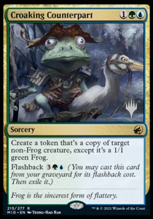 Croaking Counterpart (Promo Pack) [Innistrad: Midnight Hunt Promos] | I Want That Stuff Brandon