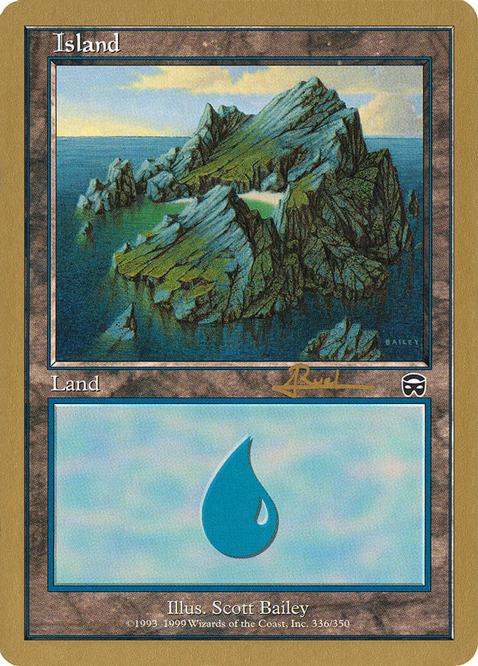 Island (ar336a) (Antoine Ruel) [World Championship Decks 2001] | I Want That Stuff Brandon