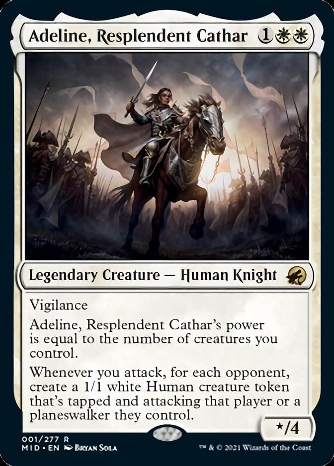 Adeline, Resplendent Cathar [Innistrad: Midnight Hunt] | I Want That Stuff Brandon