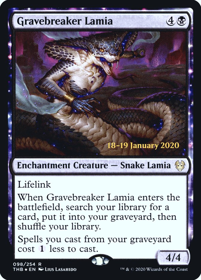 Gravebreaker Lamia [Theros Beyond Death Prerelease Promos] | I Want That Stuff Brandon