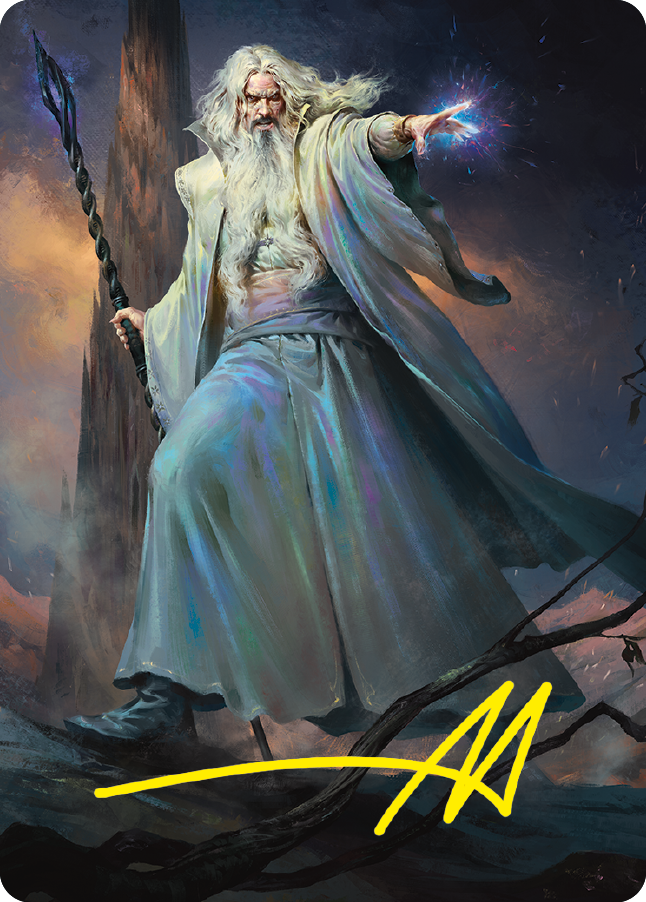 Saruman of Many Colors Art Card (Gold-Stamped Signature) [The Lord of the Rings: Tales of Middle-earth Art Series] | I Want That Stuff Brandon