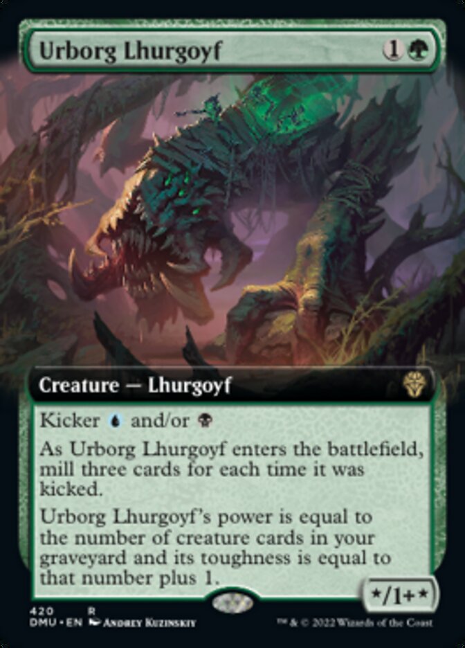 Urborg Lhurgoyf (Extended Art) [Dominaria United] | I Want That Stuff Brandon