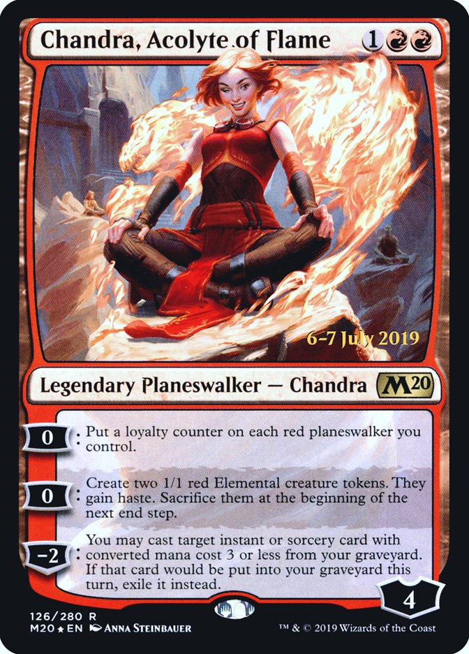 Chandra, Acolyte of Flame [Core Set 2020 Prerelease Promos] | I Want That Stuff Brandon