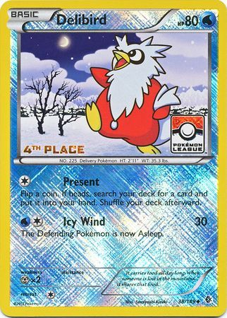 Delibird (38/149) (League Promo 4th Place) [Black & White: Boundaries Crossed] | I Want That Stuff Brandon