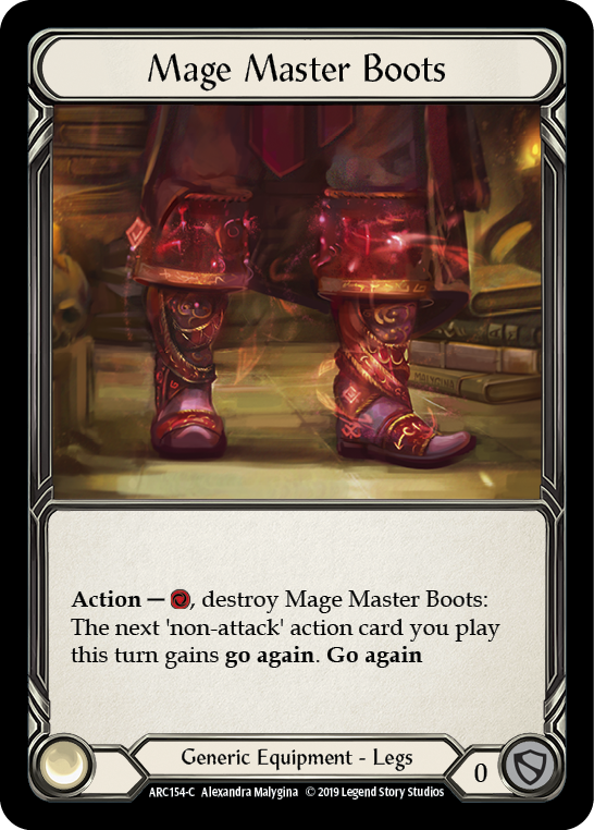 Mage Master Boots [ARC154-C] 1st Edition Normal | I Want That Stuff Brandon