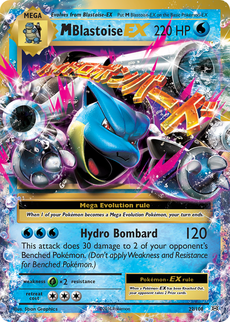 M Blastoise EX (22/108) [XY: Evolutions] | I Want That Stuff Brandon