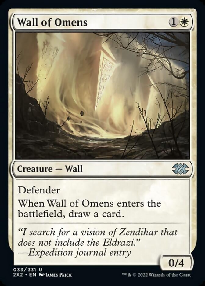 Wall of Omens [Double Masters 2022] | I Want That Stuff Brandon
