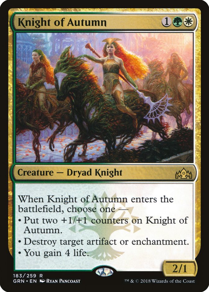 Knight of Autumn [Guilds of Ravnica] | I Want That Stuff Brandon