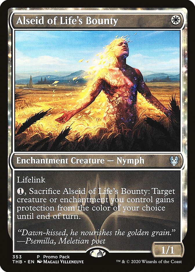 Alseid of Life's Bounty (Promo Pack) [Theros Beyond Death Promos] | I Want That Stuff Brandon